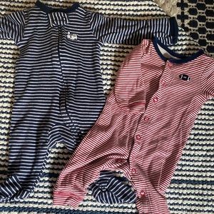 CARTERS I Striped jammies I NB
